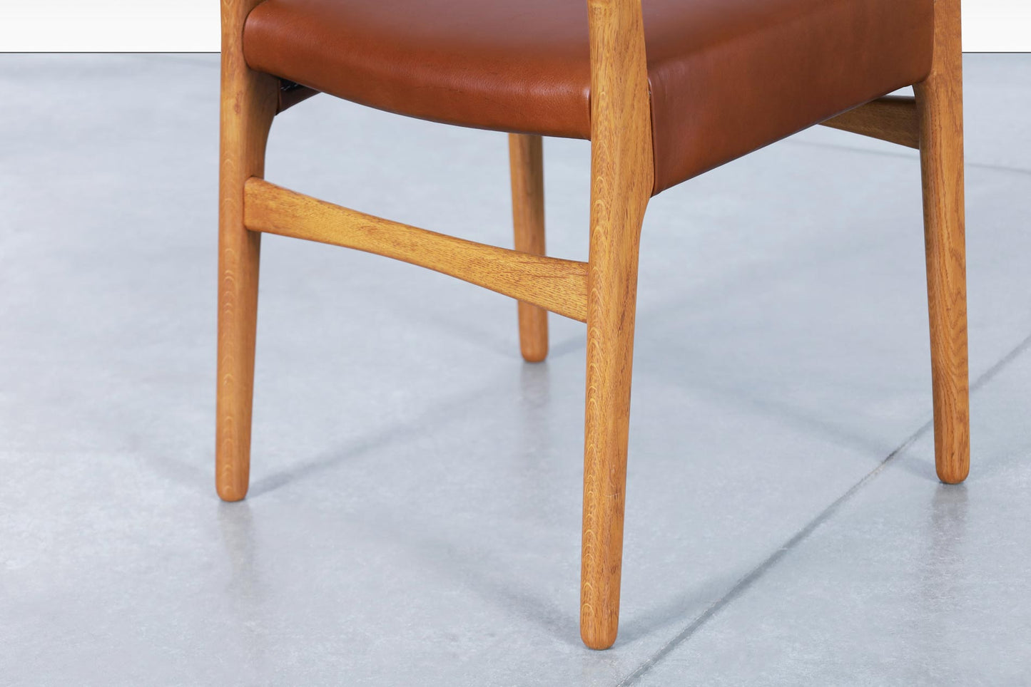 Danish Modern CH-23 Leather Dining Chairs by Hans J. Wegner