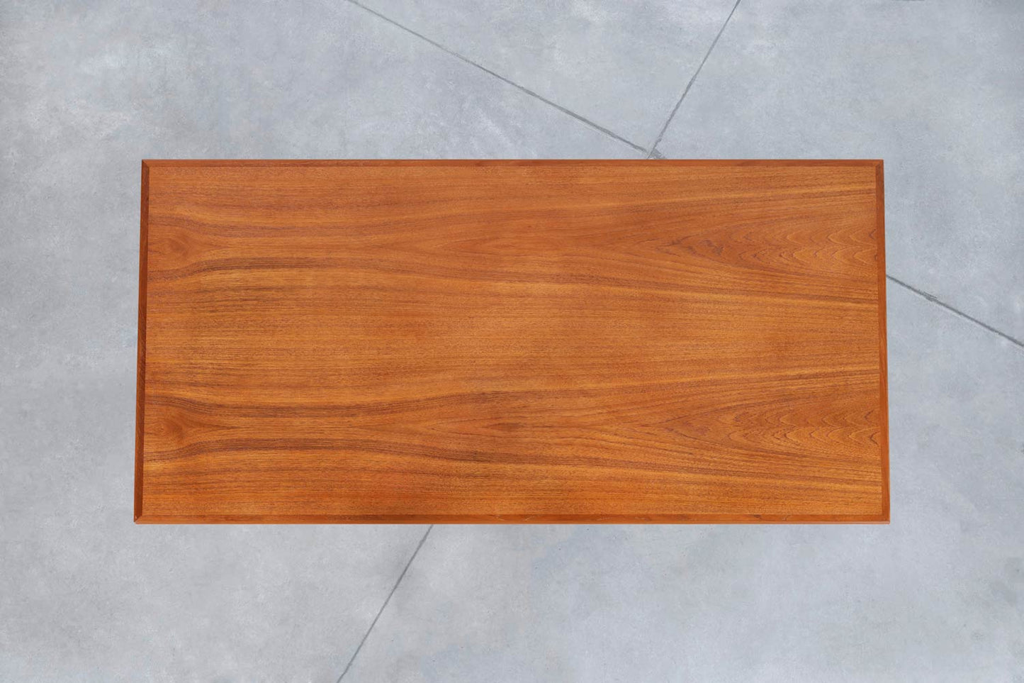 Danish Modern Floating Top Teak Desk by G.V. Møbler