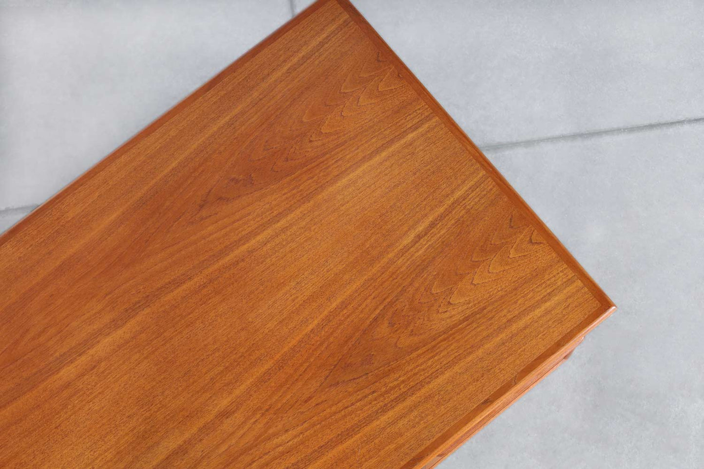 Danish Modern Floating Top Teak Desk by G.V. Møbler