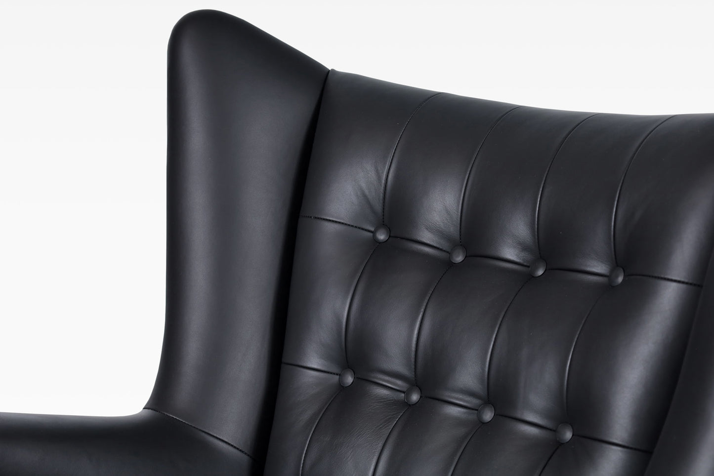 Danish Modern Leather "Papa Bear" Chair by Hans J. Wegner for A.P. Stolen