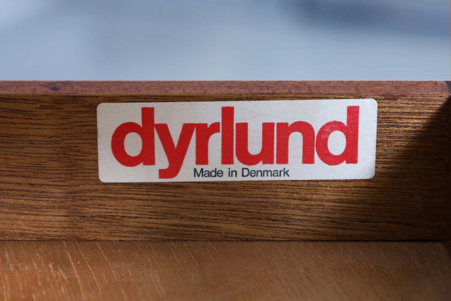 Danish Modern Rosewood Tambour Door Credenza by Dyrlund