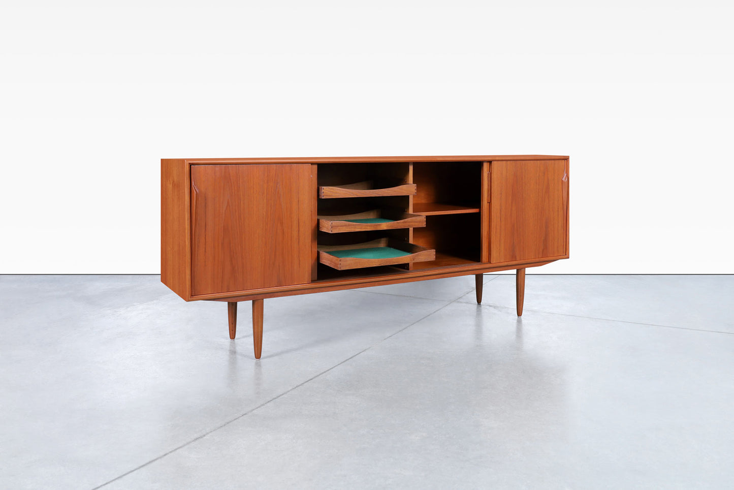 Danish Modern Teak Credenza by Axel Christensen for ACO Møbler