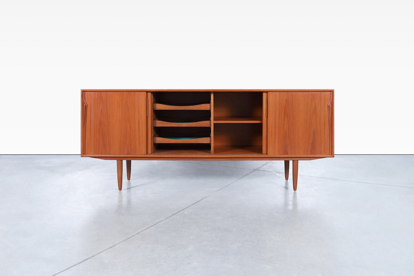 Danish Modern Teak Credenza by Axel Christensen for ACO Møbler