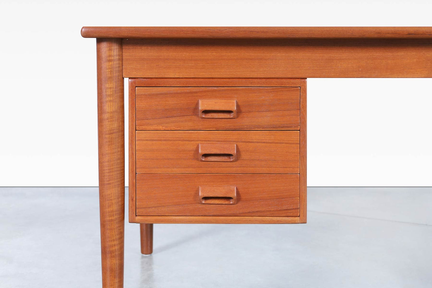 Danish Modern Teak Desk Model #130 by Børge Mogensen for Søborg Møbler