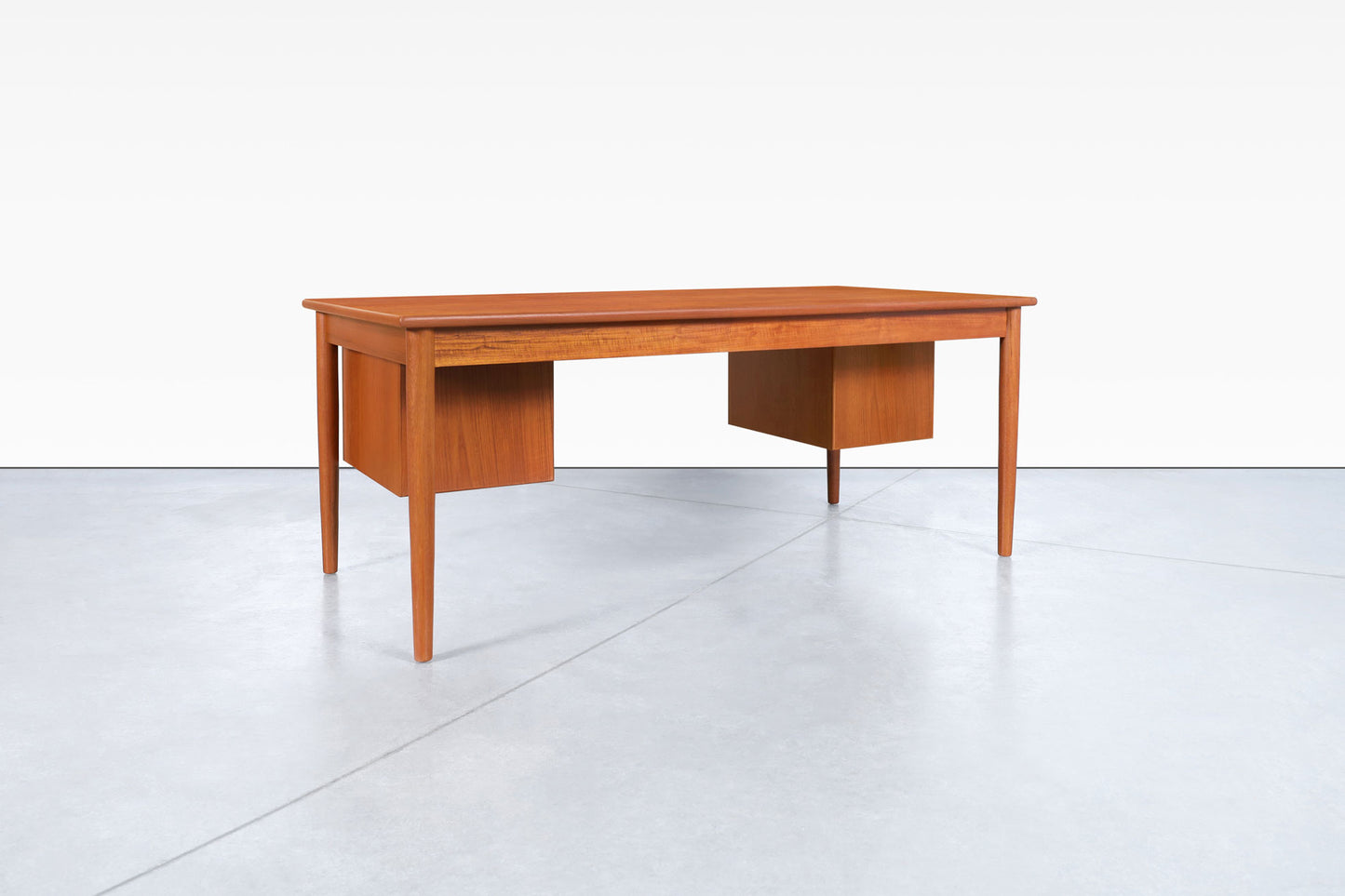 Danish Modern Teak Desk Model #130 by Børge Mogensen for Søborg Møbler