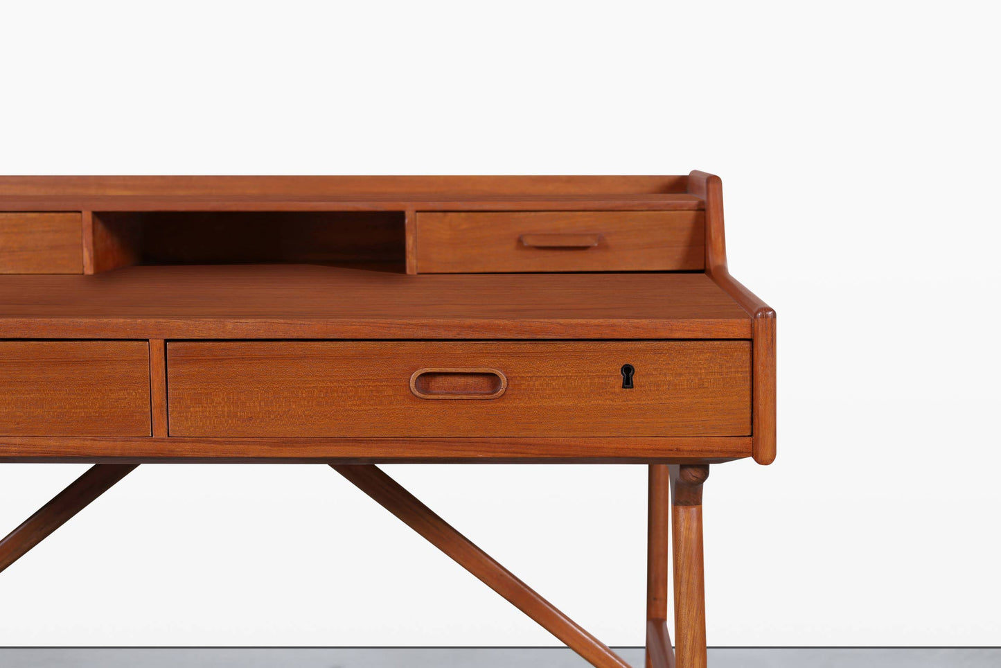 Danish Modern Teak Desk Model #64 by Arne Wahl Iversen