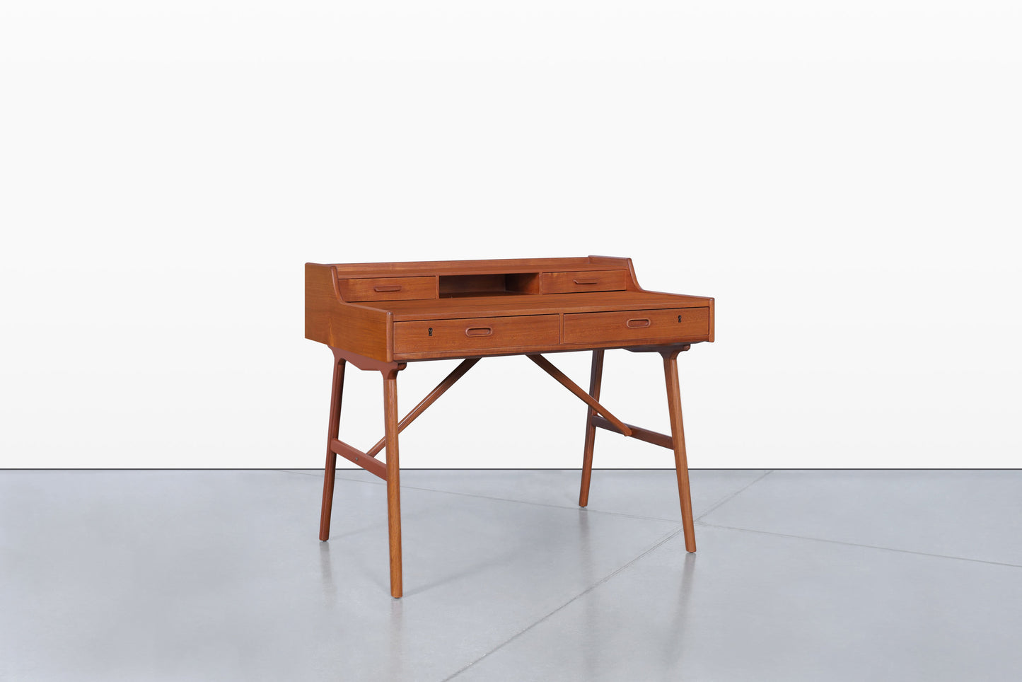 Danish Modern Teak Desk Model #64 by Arne Wahl Iversen