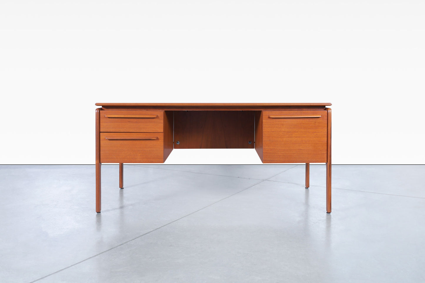 Danish Modern Teak Desk by Danflex