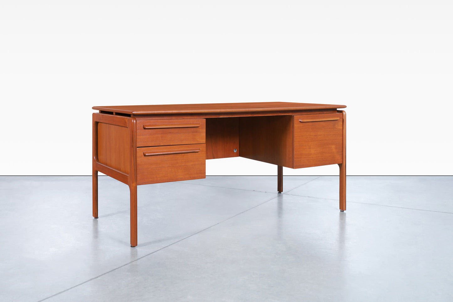 Danish Modern Teak Desk by Danflex