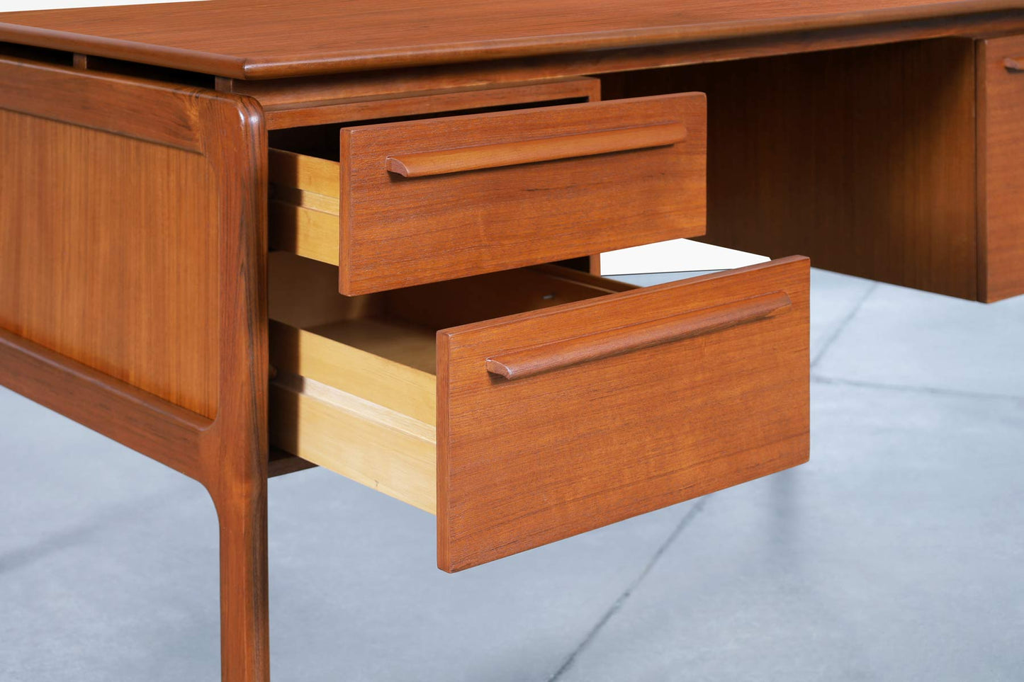 Danish Modern Teak Desk by Danflex