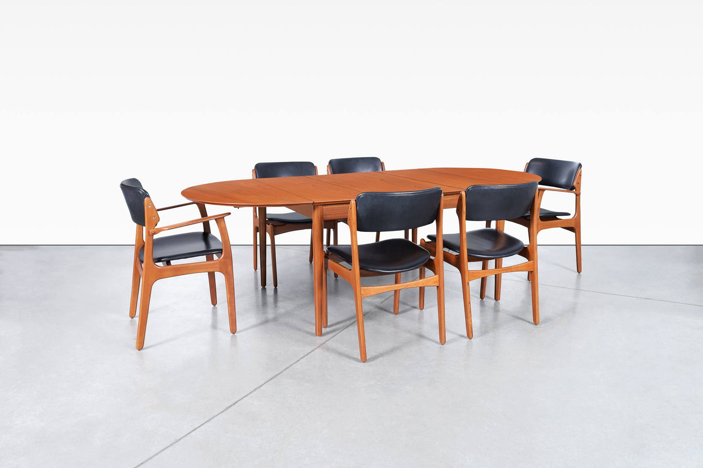 Danish Modern Teak Dining Room Set by Arne Vodder and Erik Buch