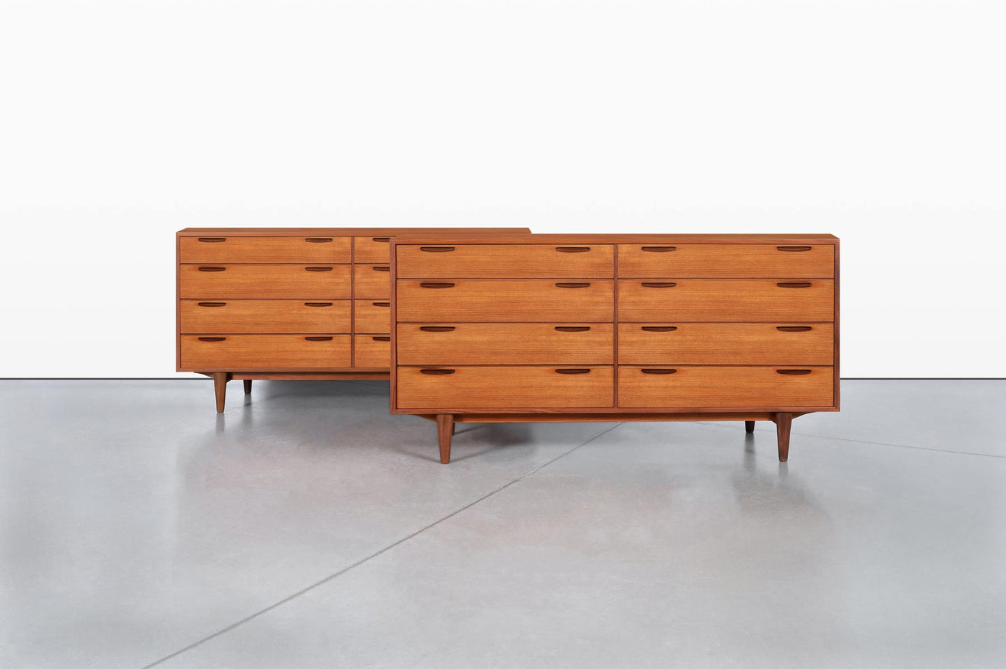 Danish Modern Teak “Jutland” Dressers by Ib Kofod Larsen, 2 Available