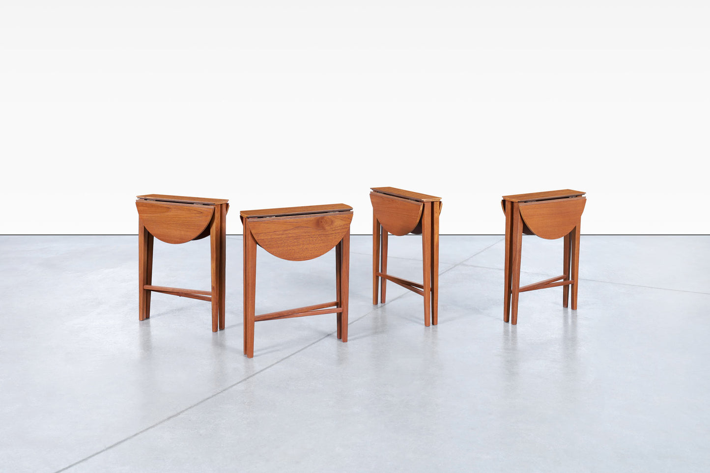 Danish Modern Teak Nesting Table by Carlo Jensen for Poul Hundevad