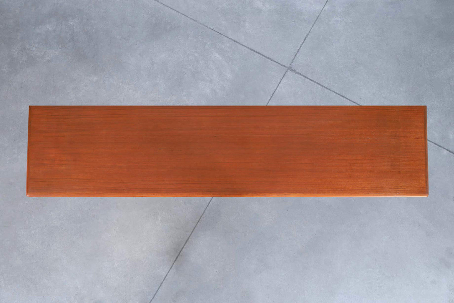 Danish Modern Teak Tambour Door Credenza