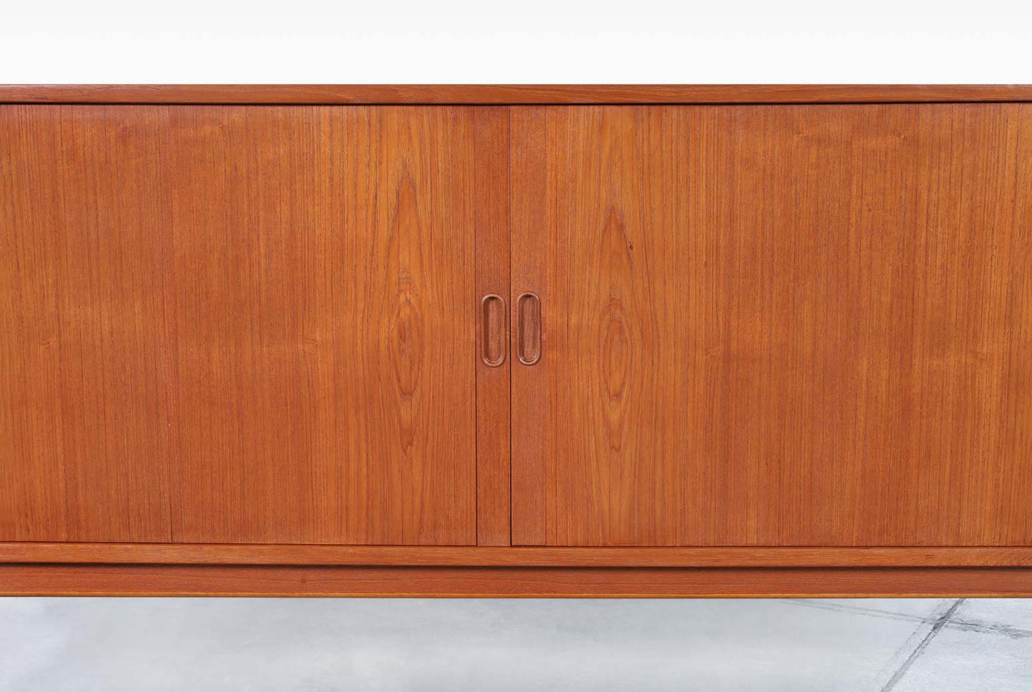 Danish Modern Teak Tambour Door Credenza by Arne Vodder