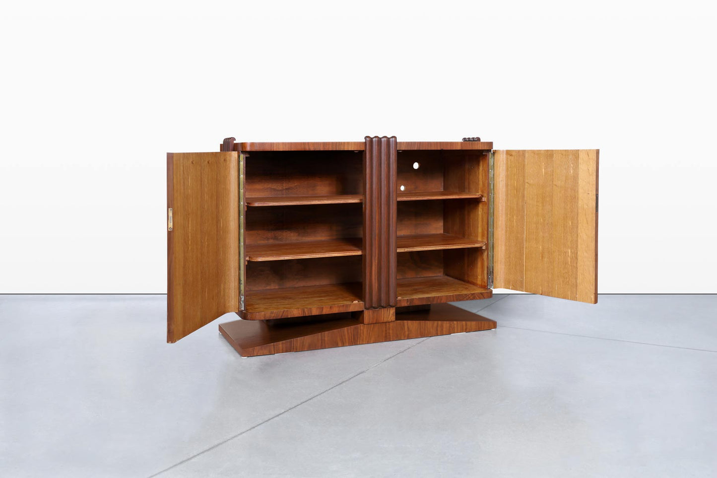 French Art Deco Walnut Sideboard