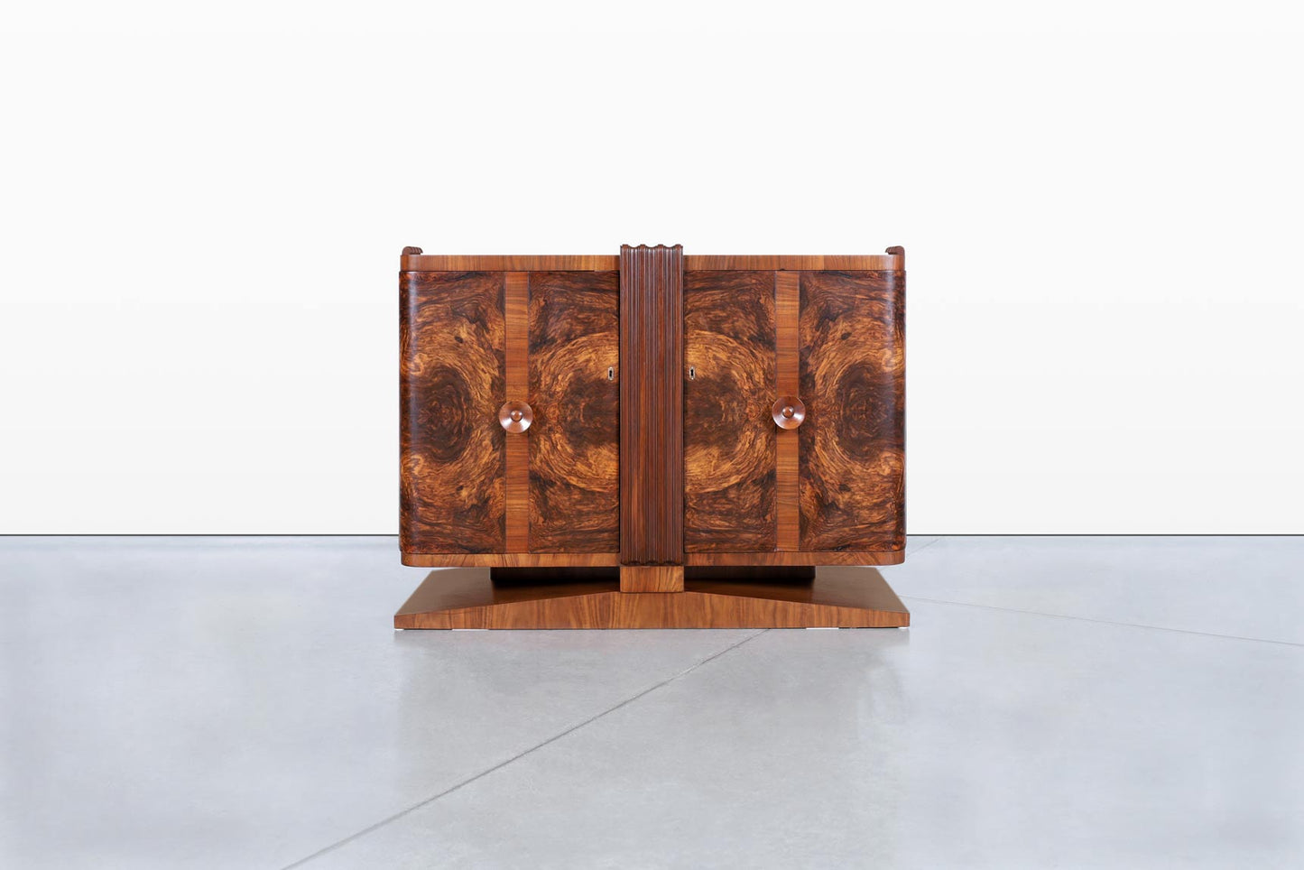 French Art Deco Walnut Sideboard