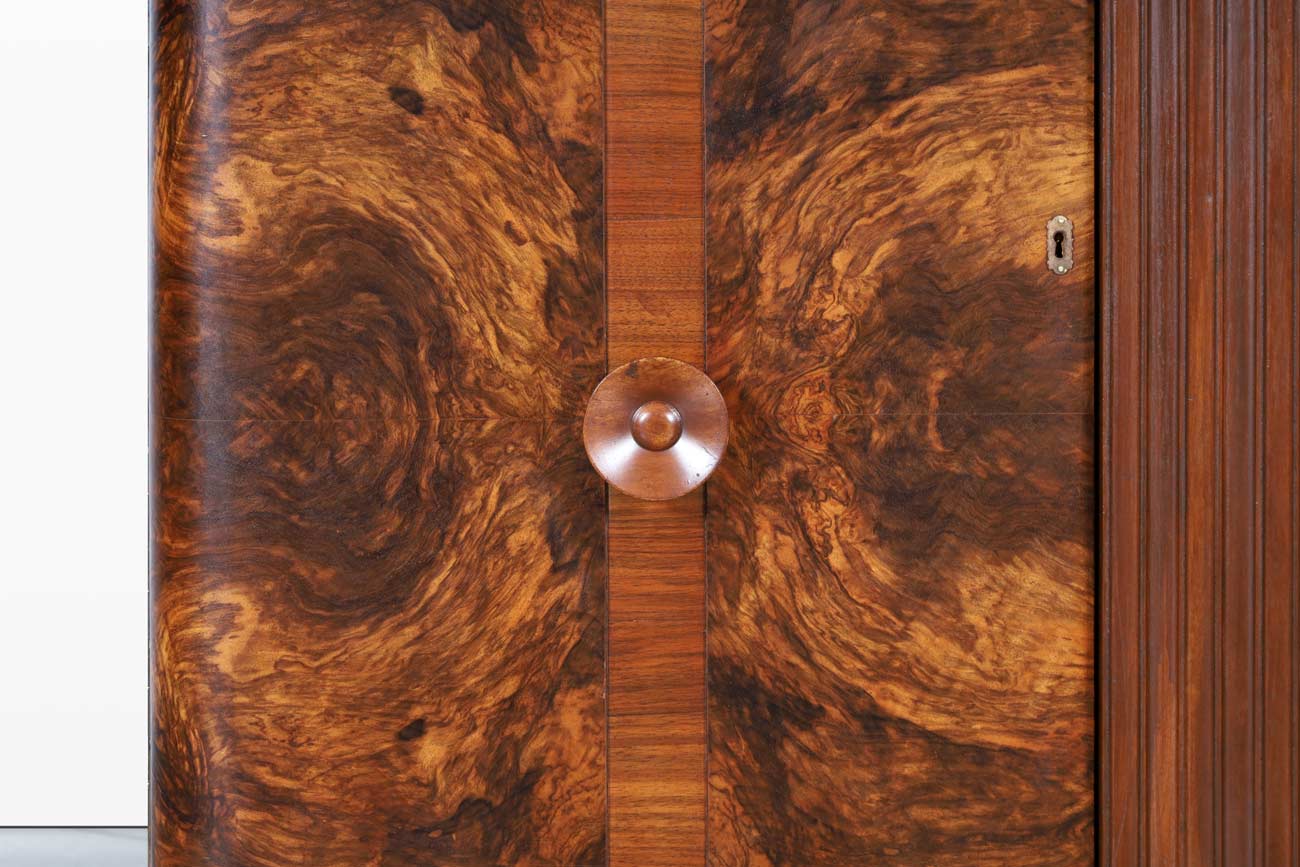 French Art Deco Walnut Sideboard