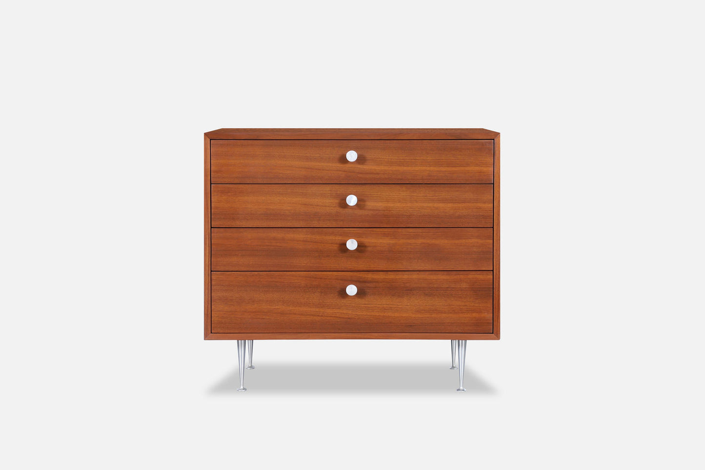George Nelson Walnut Thin Edge Chest of Drawers for Herman Miller