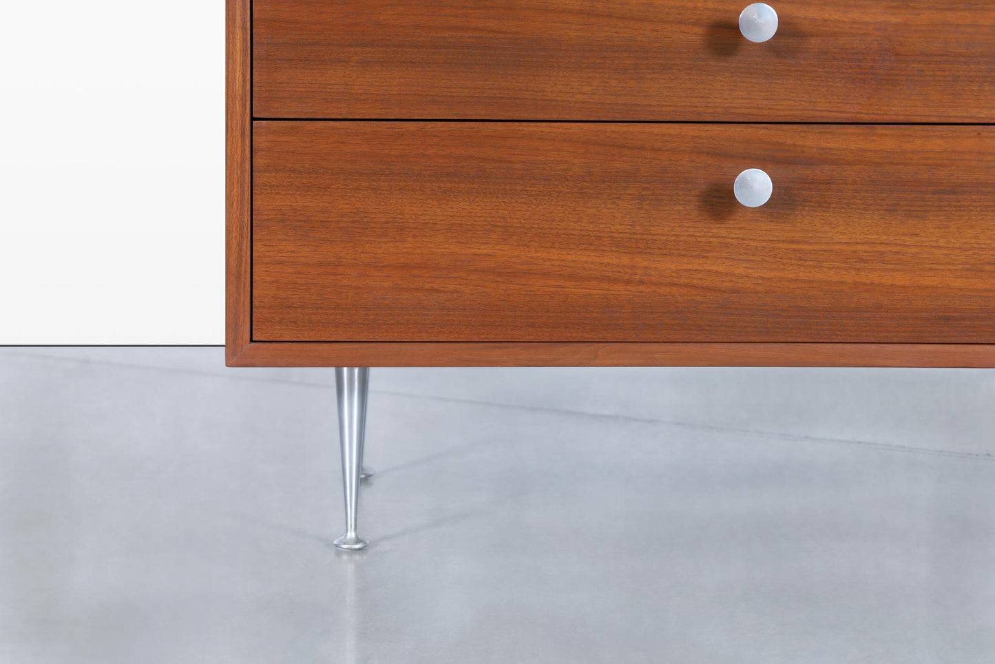 George Nelson Walnut Thin Edge Chest of Drawers for Herman Miller