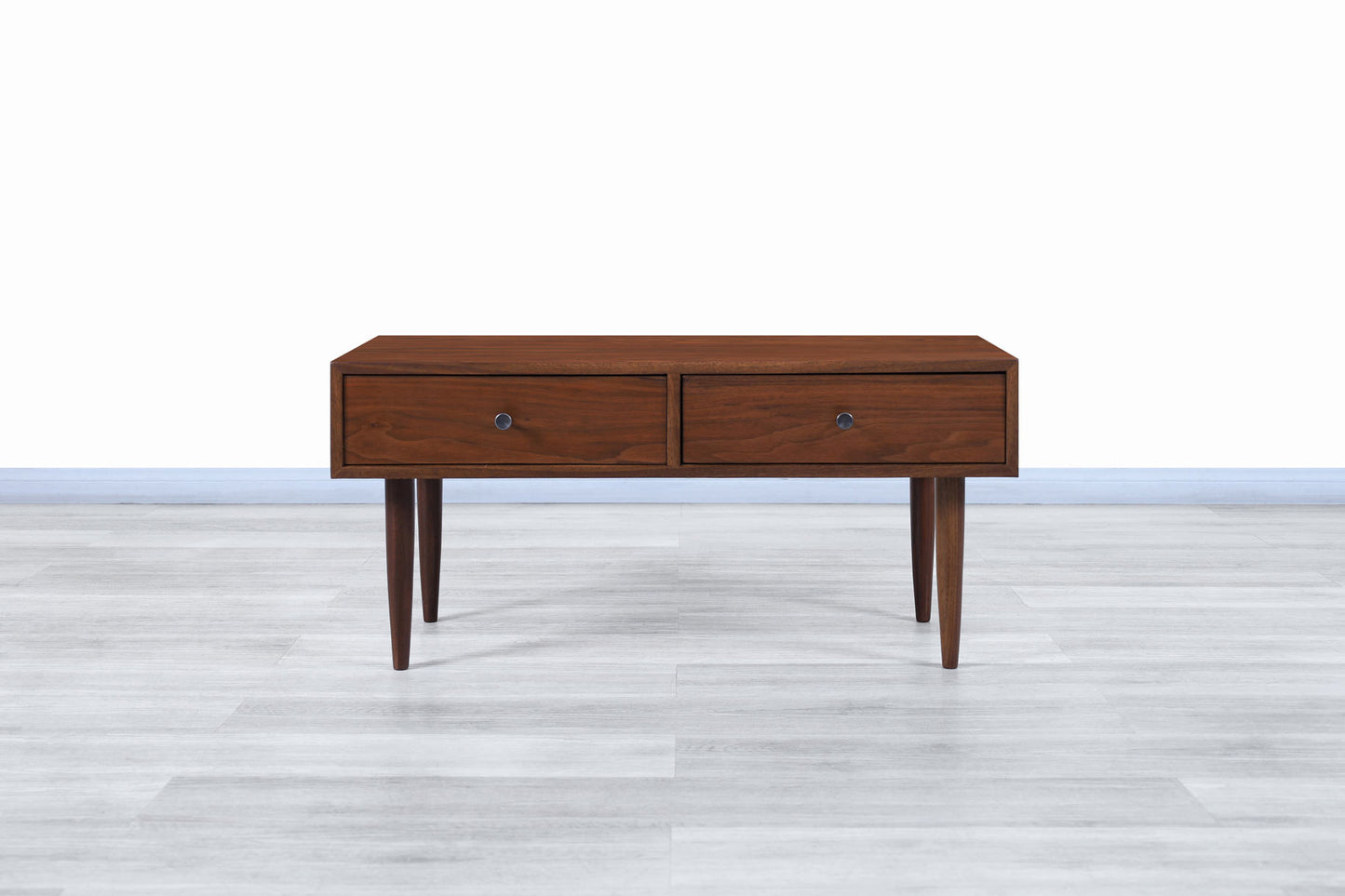 Glenn of California Walnut Nightstands by Milo Baughman