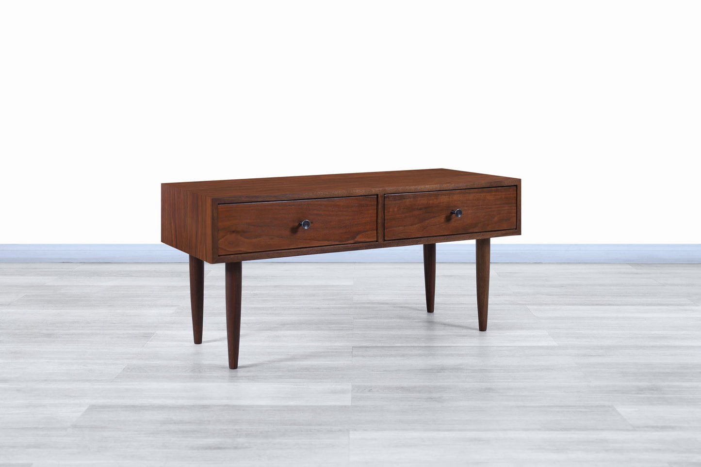 Vintage Walnut Nightstands by Milo Baughman by Glenn of California