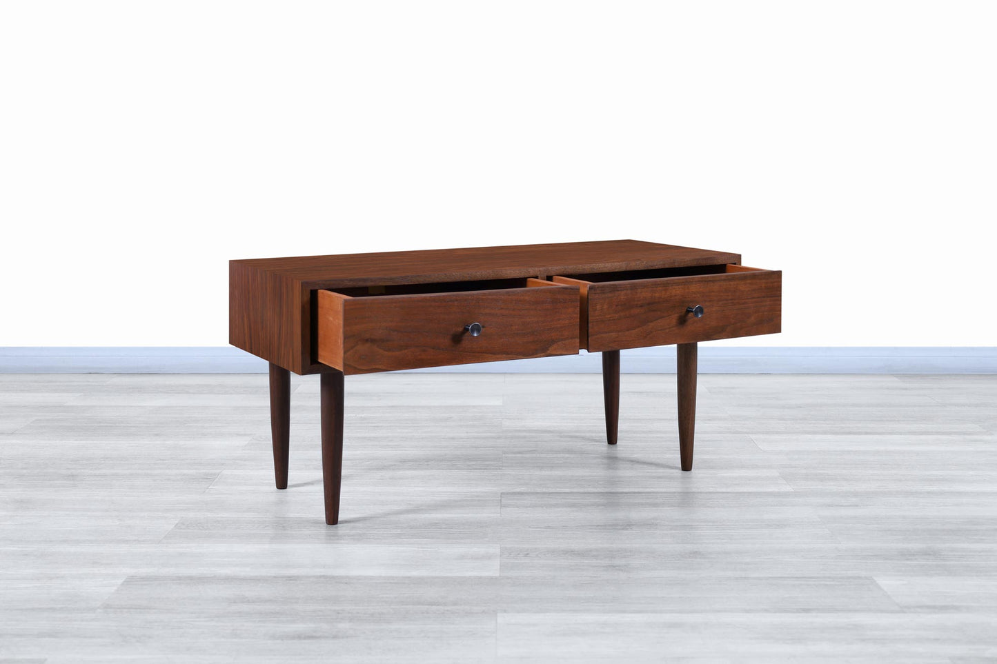 Vintage Walnut Nightstands by Milo Baughman by Glenn of California