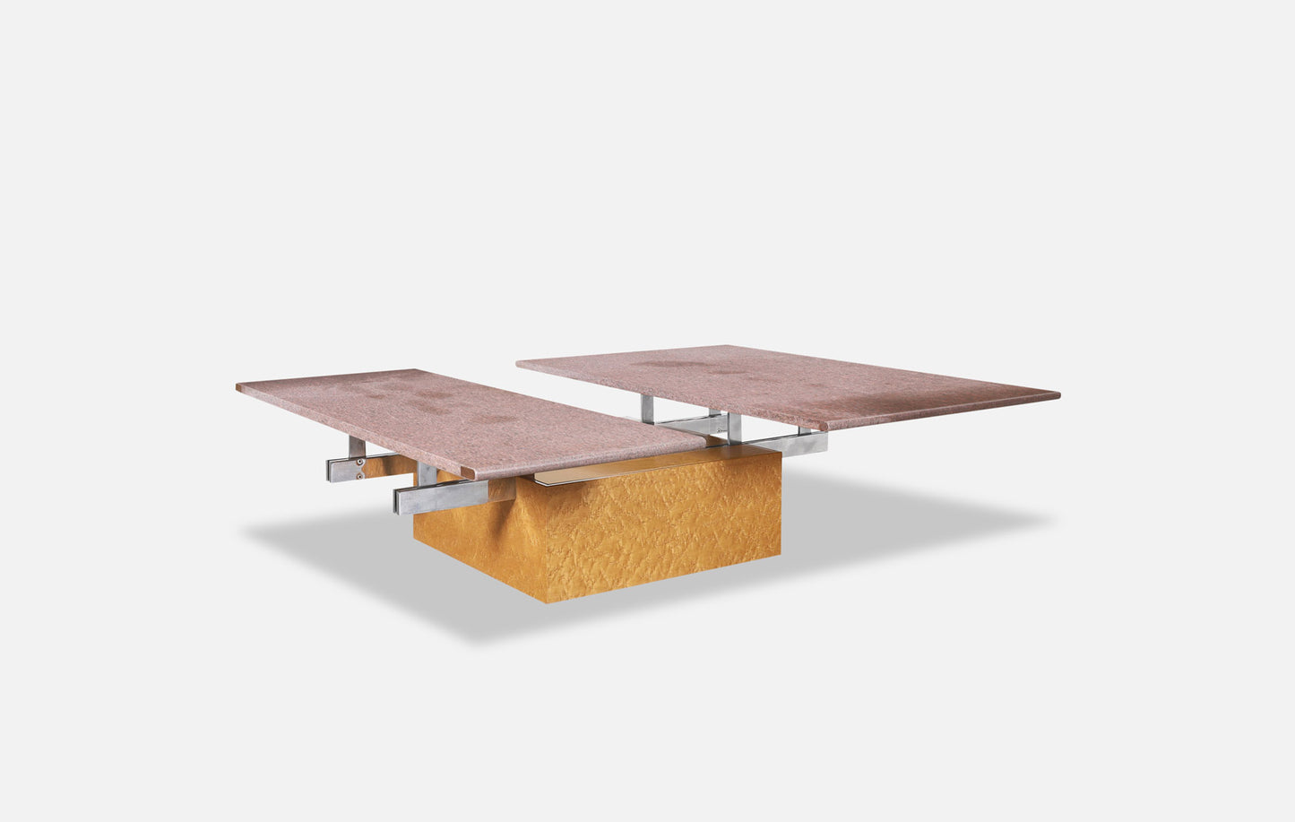 Italian Bird's-Eye Maple Coffee Table by Giovanni Offredi for Saporiti