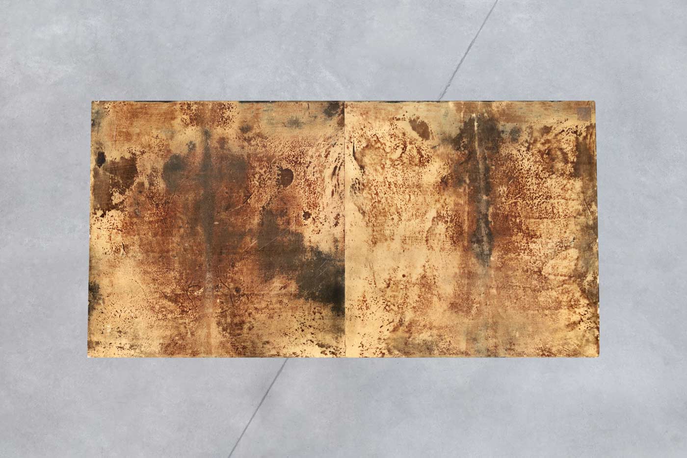 Italian Goatskin Coffee Table by Aldo Tura