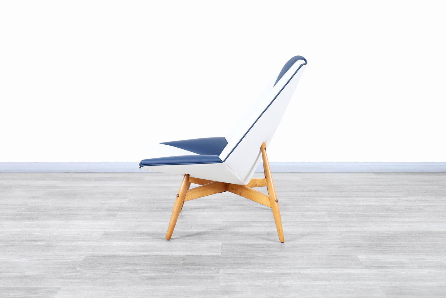 Italian Modernist Leather Lounge Chairs