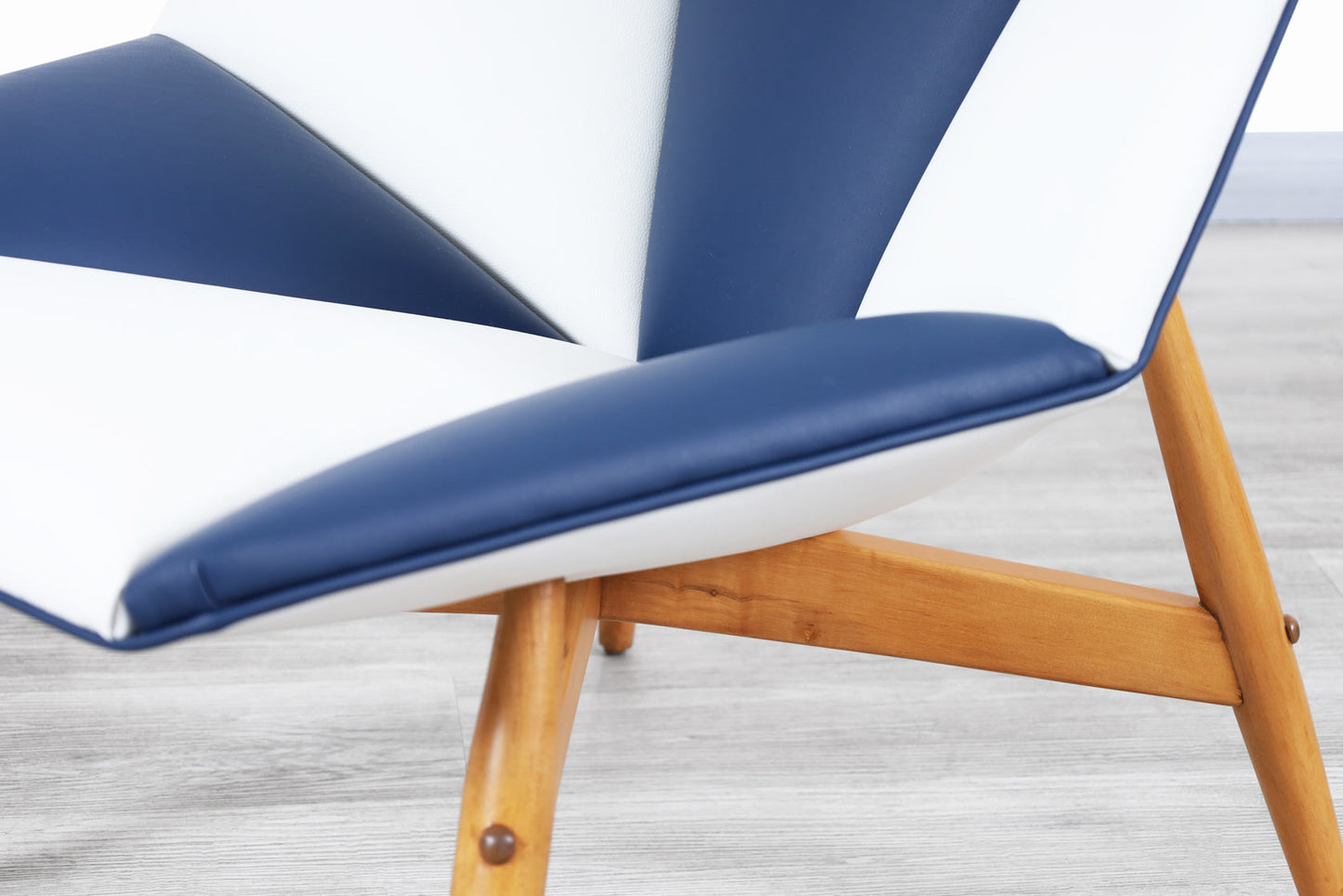 Italian Modernist Leather Lounge Chairs