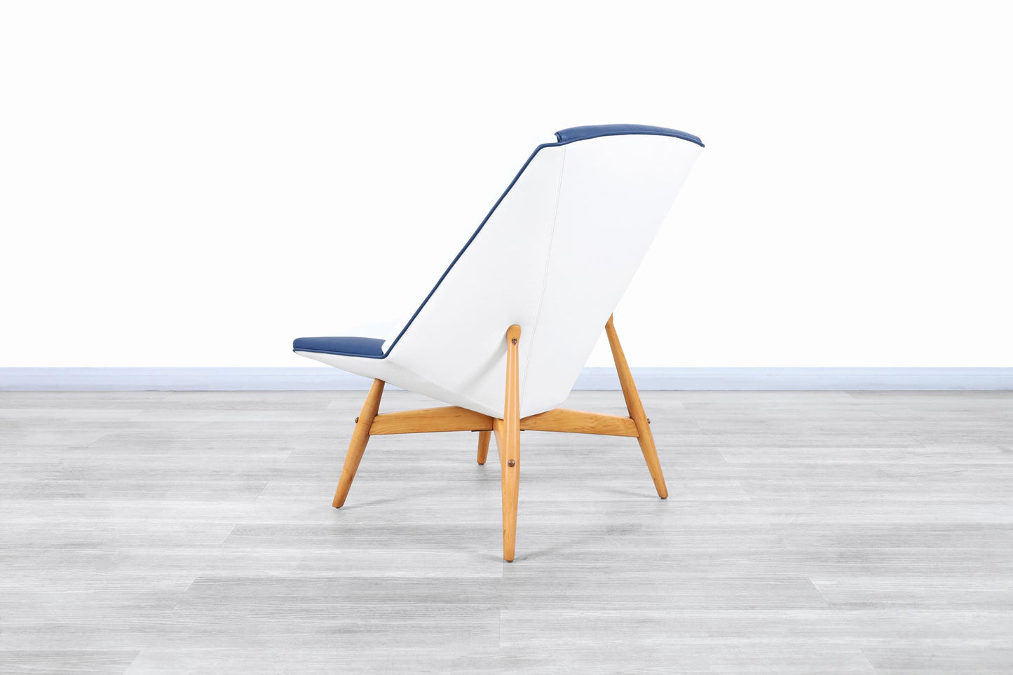 Italian Modernist Leather Lounge Chairs