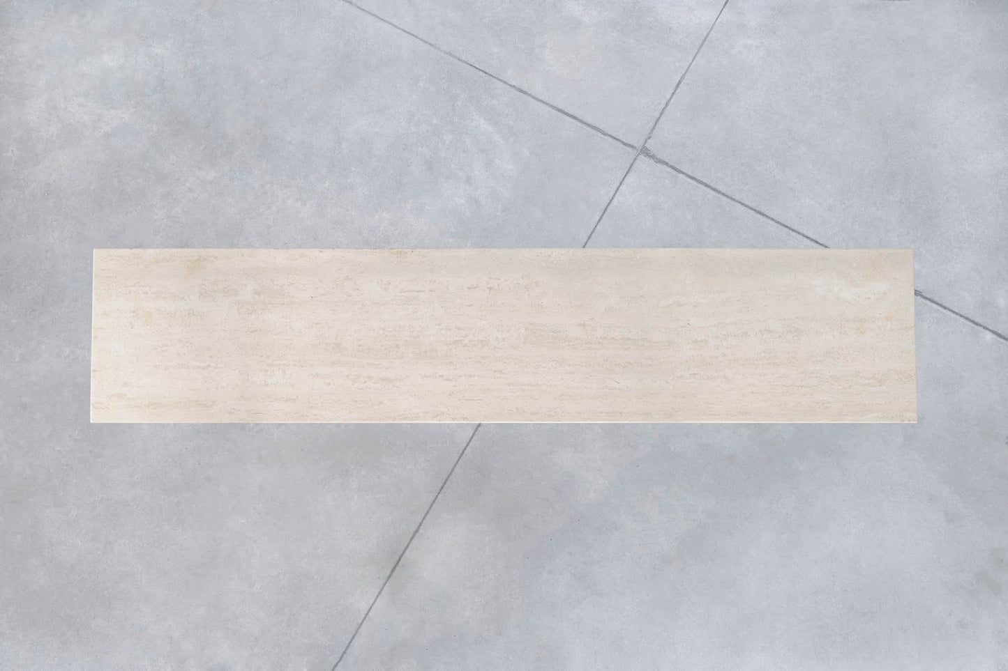 Italian Modernist Travertine Console Table