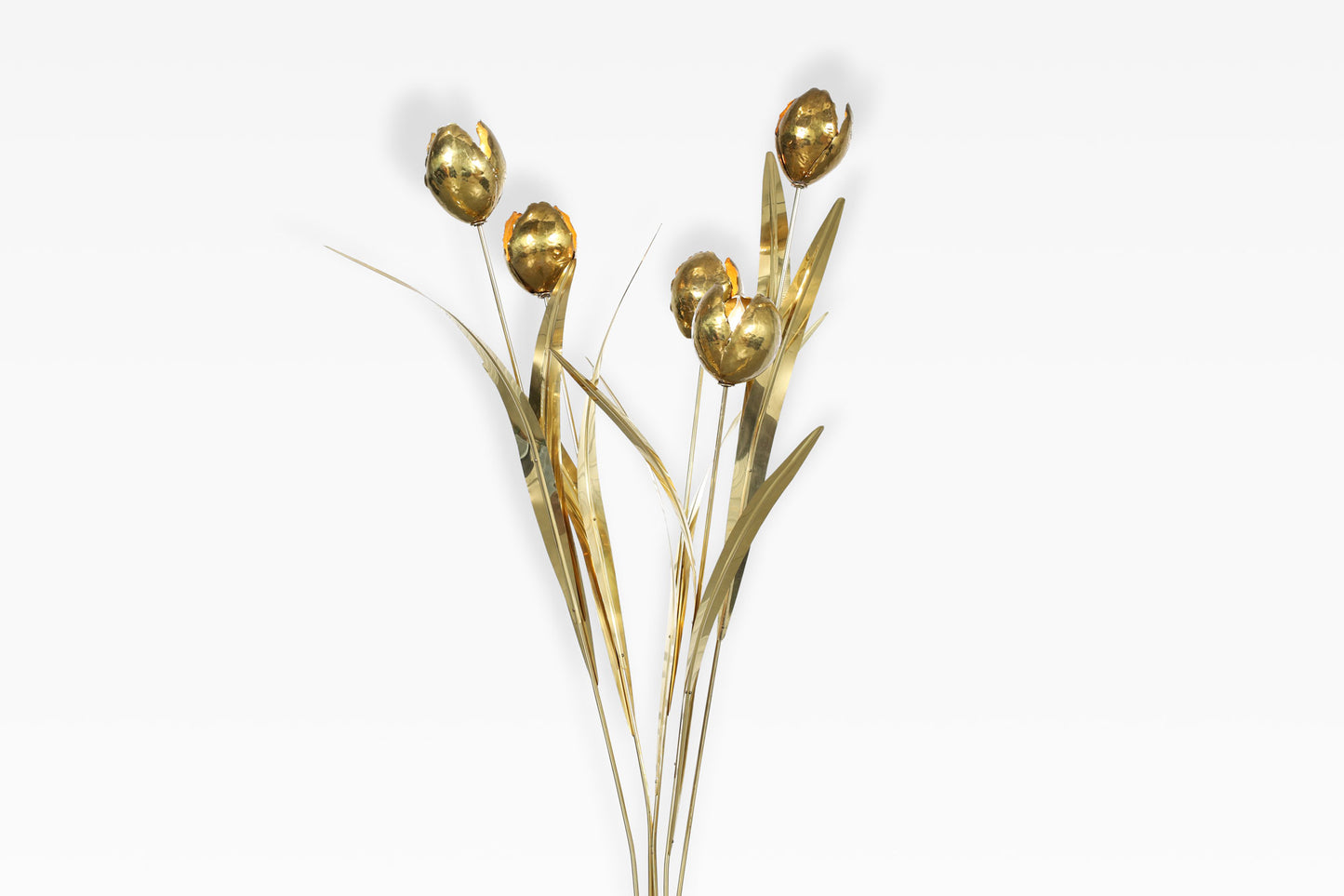 Italian Brass Life-Size Floor Lamp Sculpture