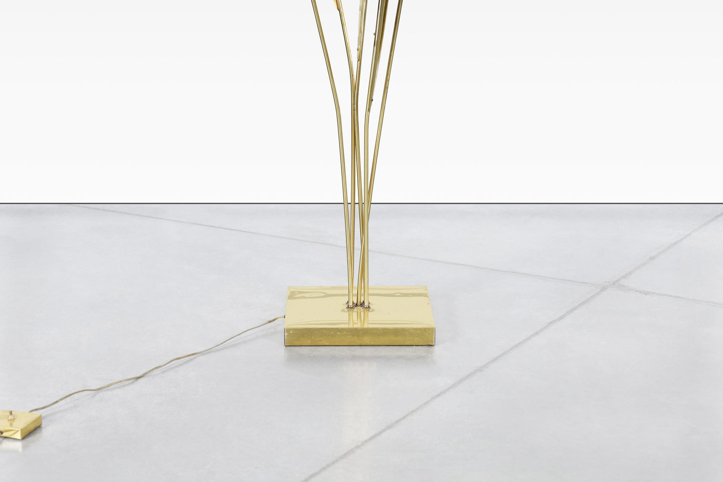 Italian Brass Life-Size Floor Lamp Sculpture