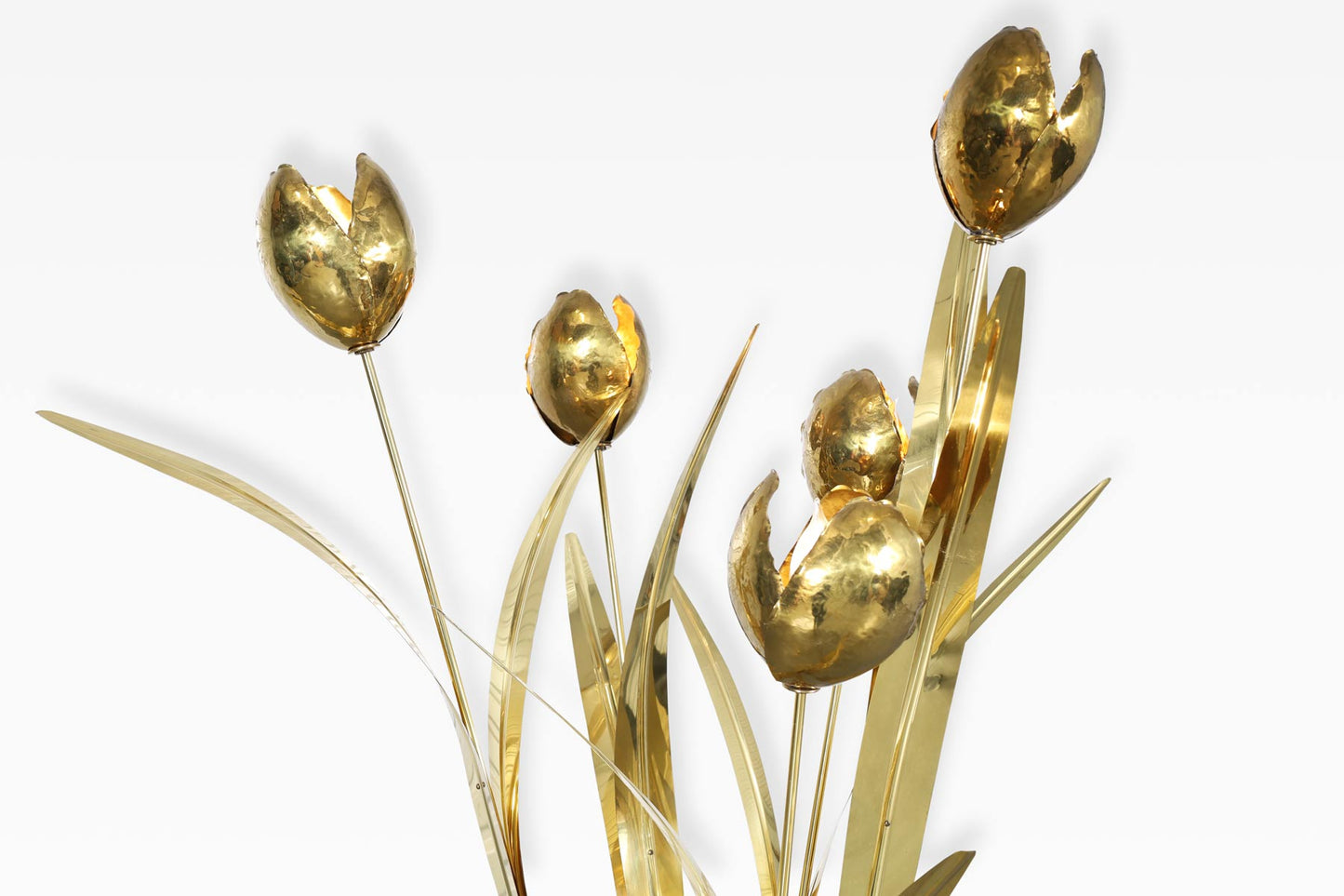 Italian Brass Life-Size Floor Lamp Sculpture