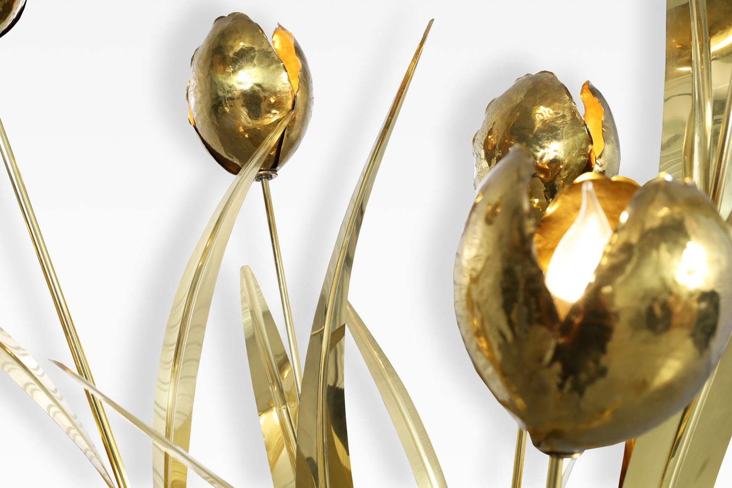 Italian Brass Life-Size Floor Lamp Sculpture