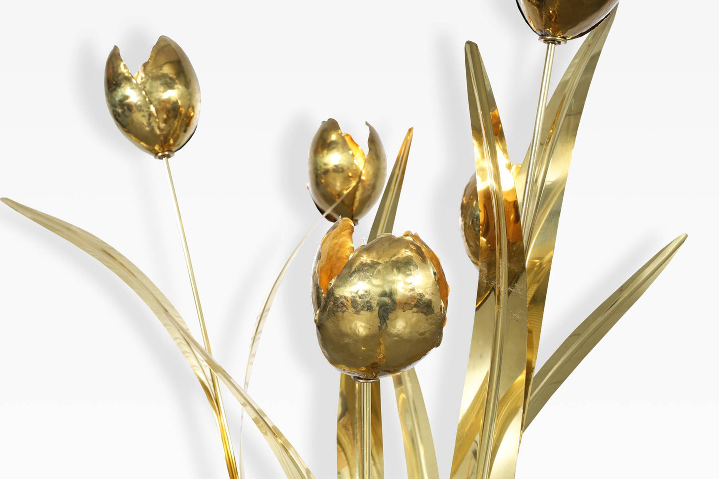 Italian Brass Life-Size Floor Lamp Sculpture