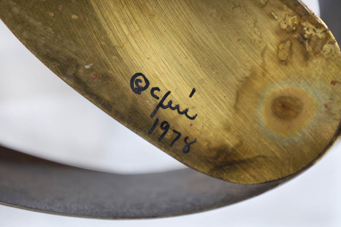 Large Brass Butterfly Wall Sculpture by Curtis Jere, Signed