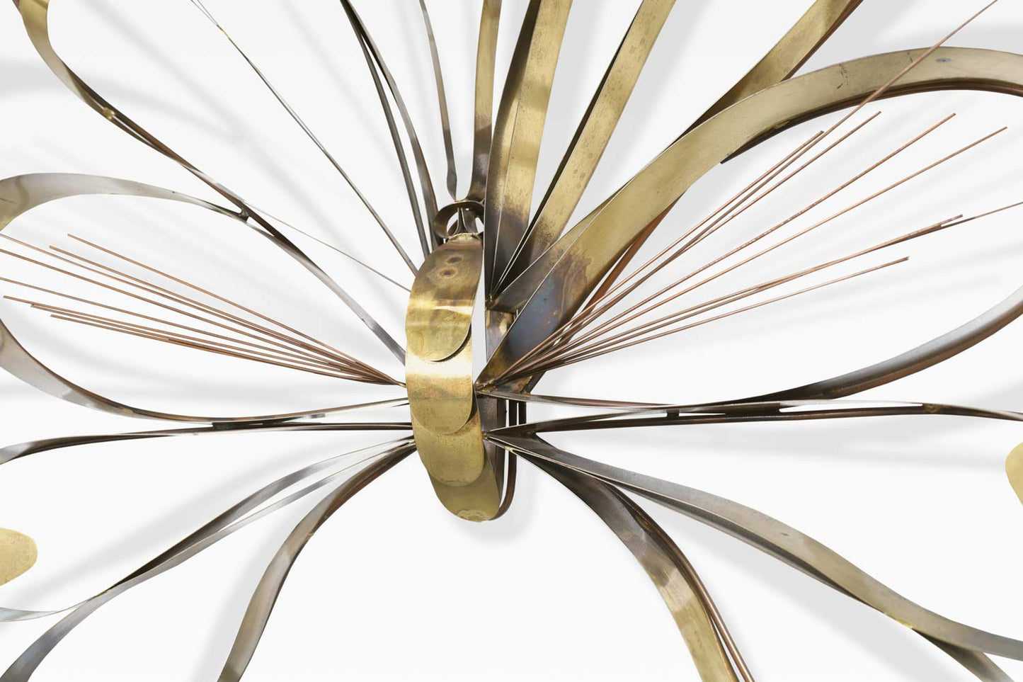 Large Brass Butterfly Wall Sculpture by Curtis Jere, Signed