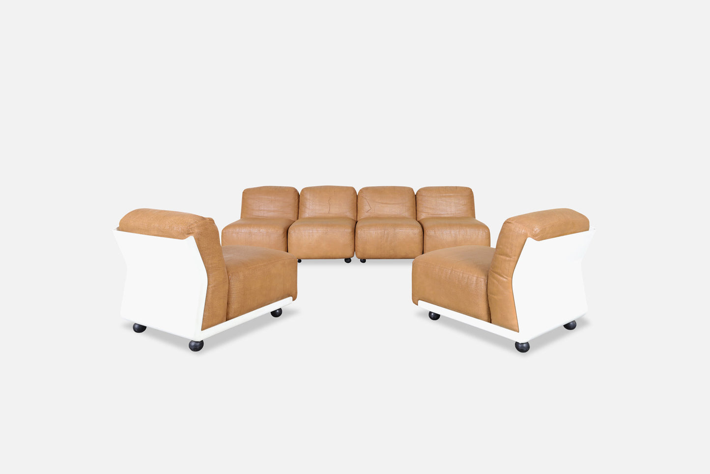 Mario Bellini "Amanta 24" Leather Modular Sofa for C&B Italia