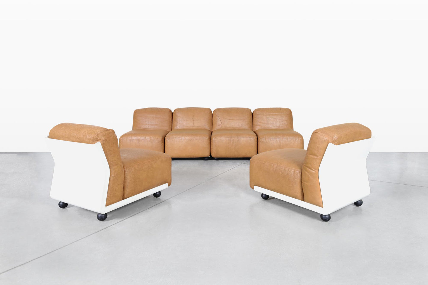 Mario Bellini "Amanta 24" Leather Modular Sofa for C&B Italia