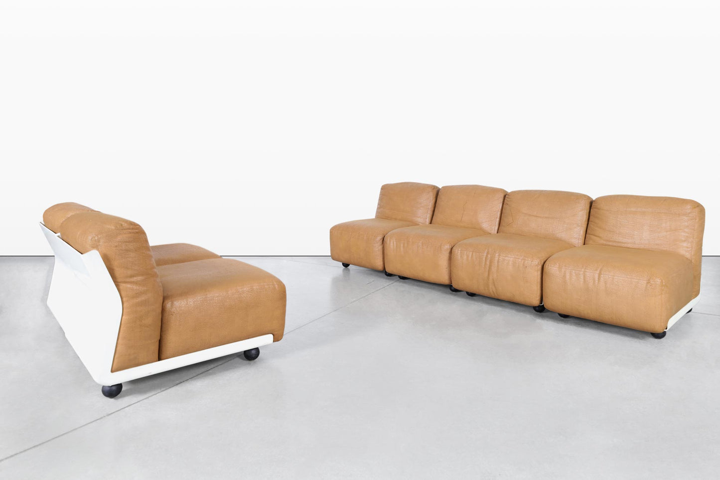 Mario Bellini "Amanta 24" Leather Modular Sofa for C&B Italia