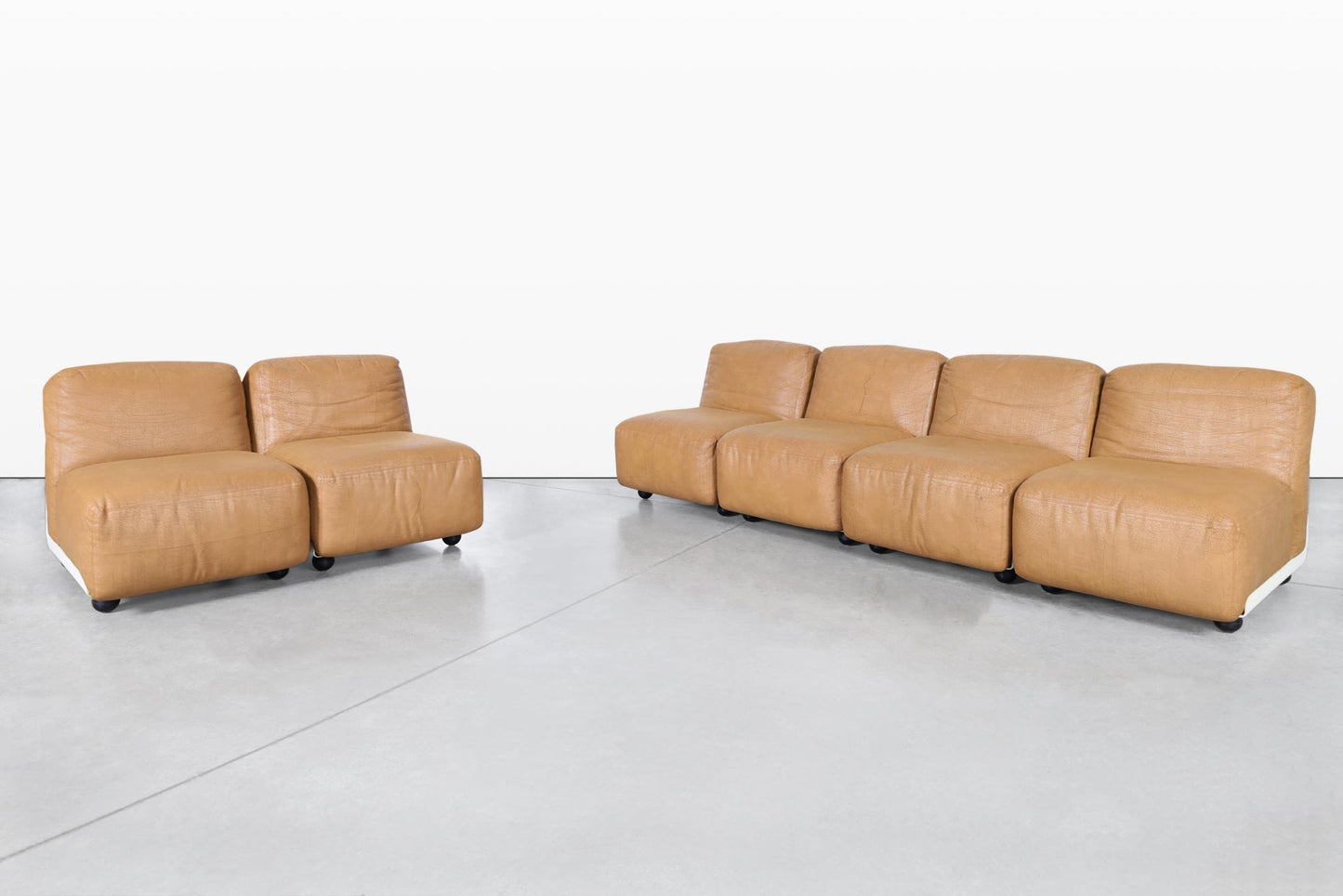 Mario Bellini "Amanta 24" Leather Modular Sofa for C&B Italia