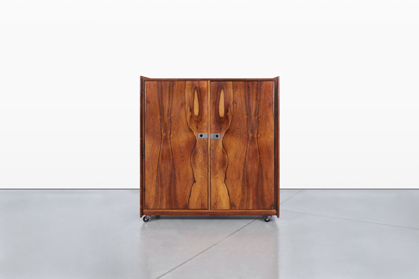 Mid-Century Brazilian Rosewood Armoire Dresser by Intercontinental Design