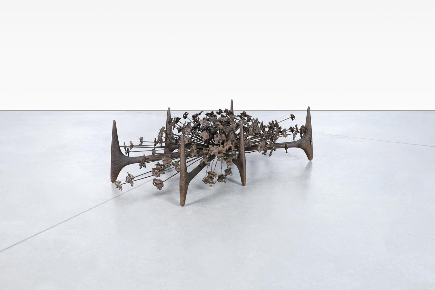 Mid-Century Bronze "Starburst" Coffee Table by Daniel Gluck