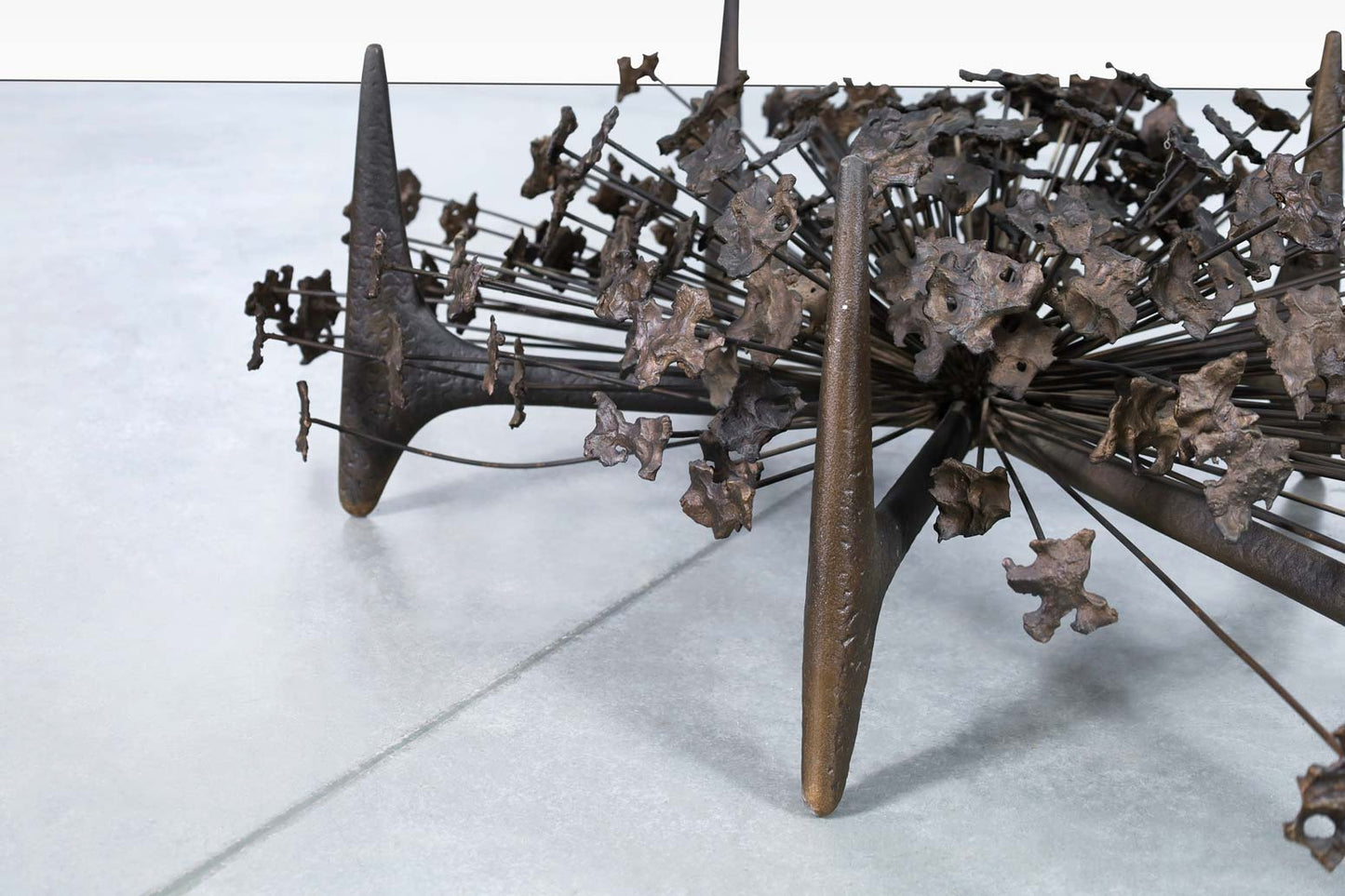 Mid-Century Bronze "Starburst" Coffee Table by Daniel Gluck
