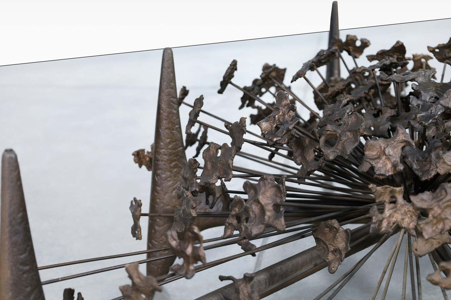 Mid-Century Bronze "Starburst" Coffee Table by Daniel Gluck