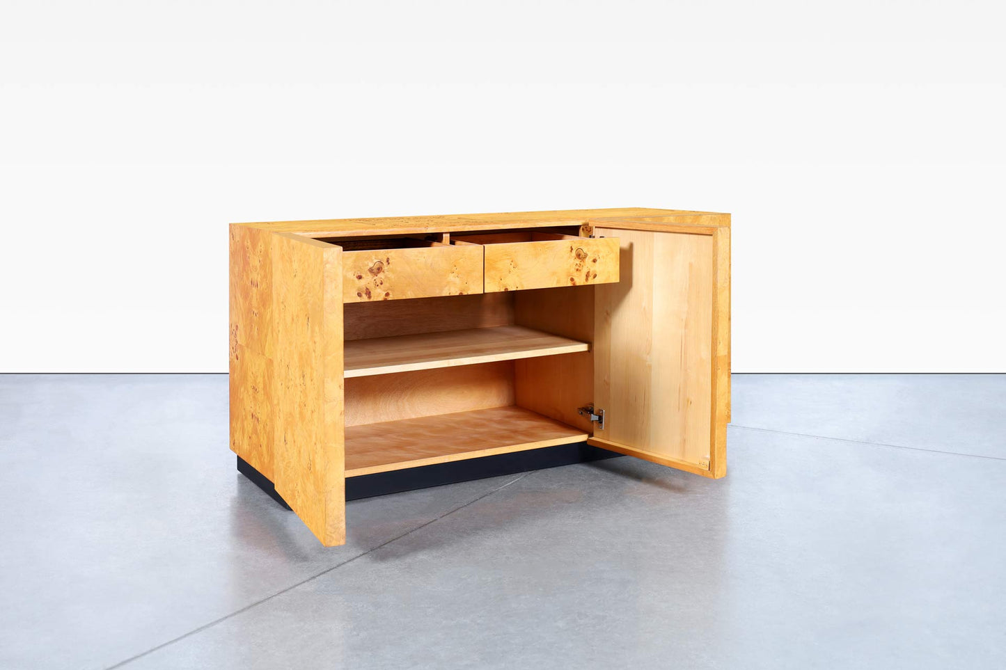 Mid-Century Burl Wood Credenza by Arthur Umanoff for Dillingham