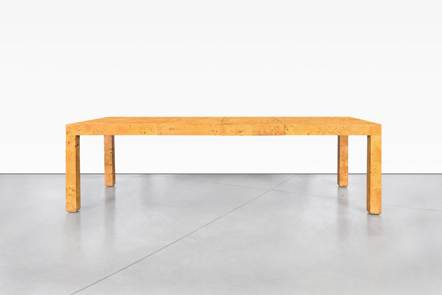 Mid-Century Burl Wood Dining Table by Milo Baughman for Thayer Coggin